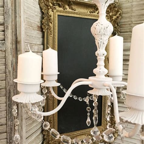 chanel candle holder|candle holder chandelier shabby chic.